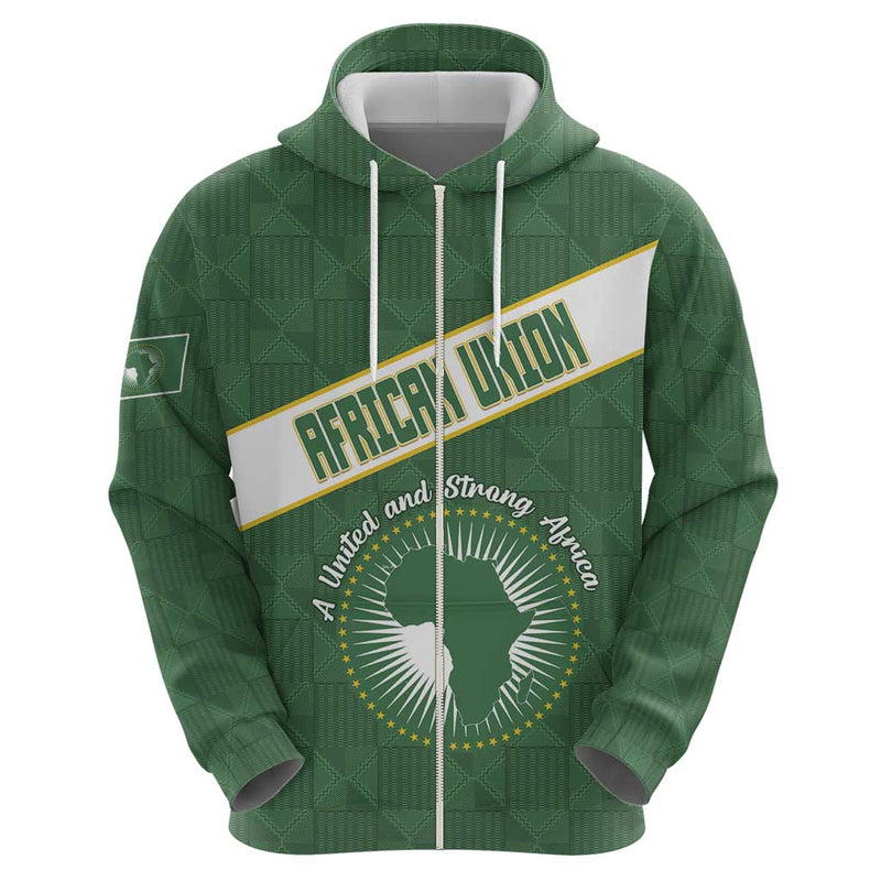 African Union Day Hoodie Emblem With Kente Pattern