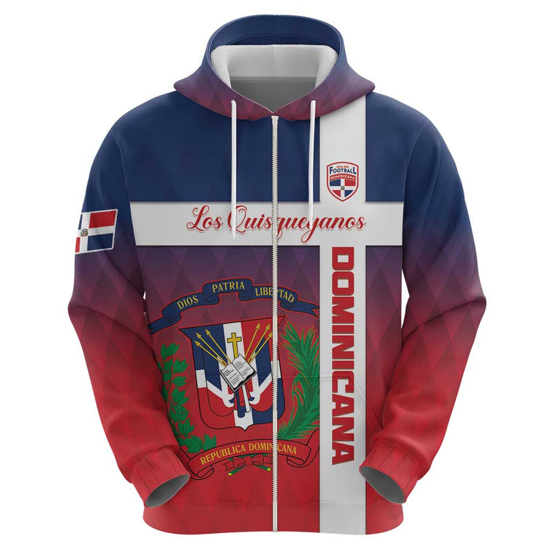 Custom Dominican Republic Football Come On Los Quisqueyanos Hoodie
