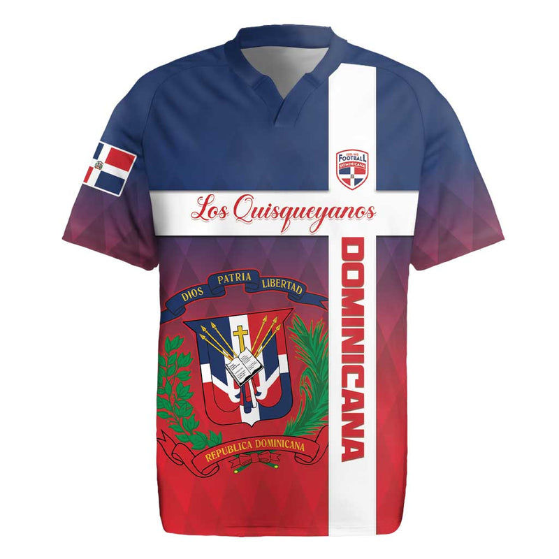 Custom Dominican Republic Football Come On Los Quisqueyanos Rugby Jersey