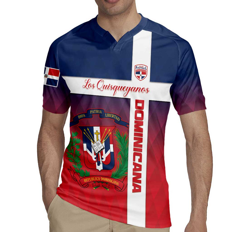 Custom Dominican Republic Football Come On Los Quisqueyanos Rugby Jersey