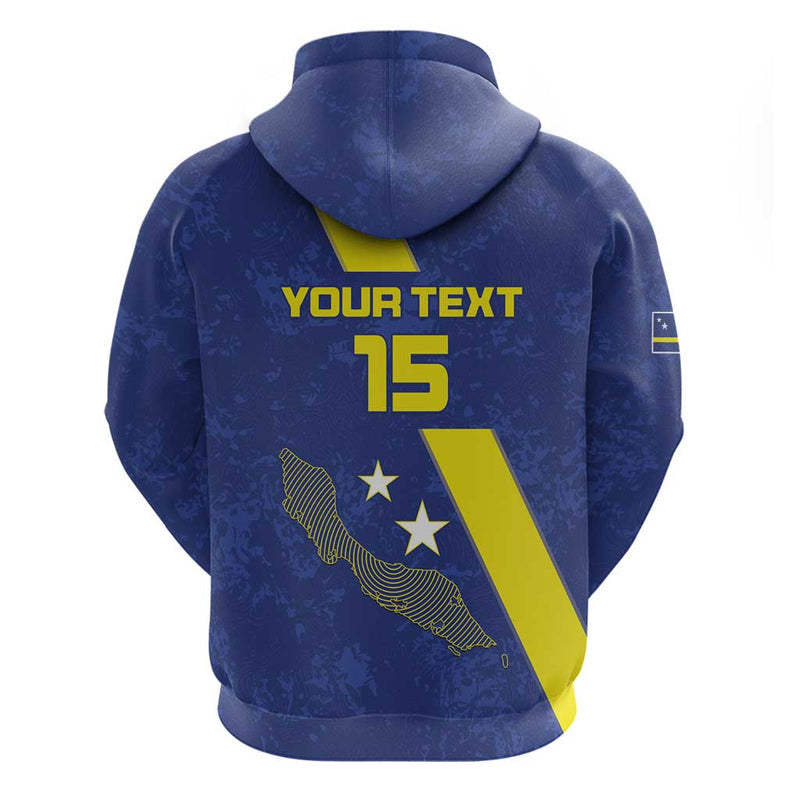 Custom Curacao Football Go La Familia Azul Hoodie