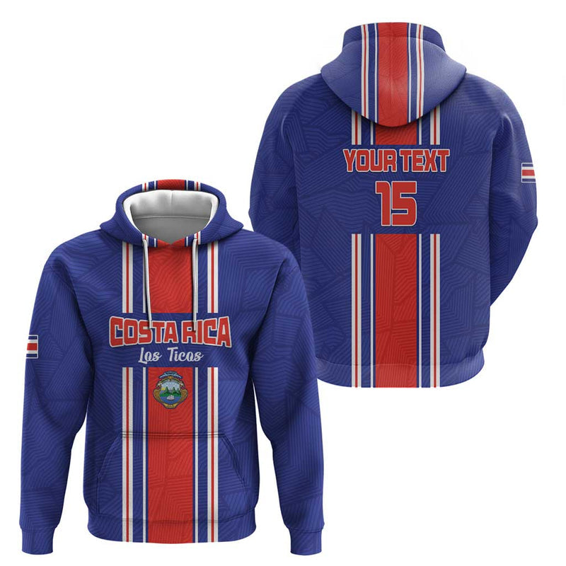 Custom Costa Rica Football Vamos Ticos! Hoodie