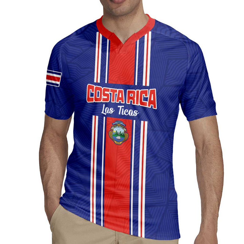 Custom Costa Rica Football Vamos Ticos! Rugby Jersey