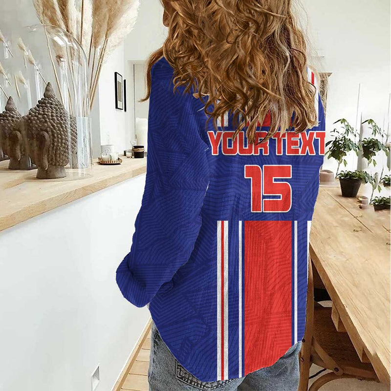 Custom Costa Rica Football Vamos Ticos! Women Casual Shirt