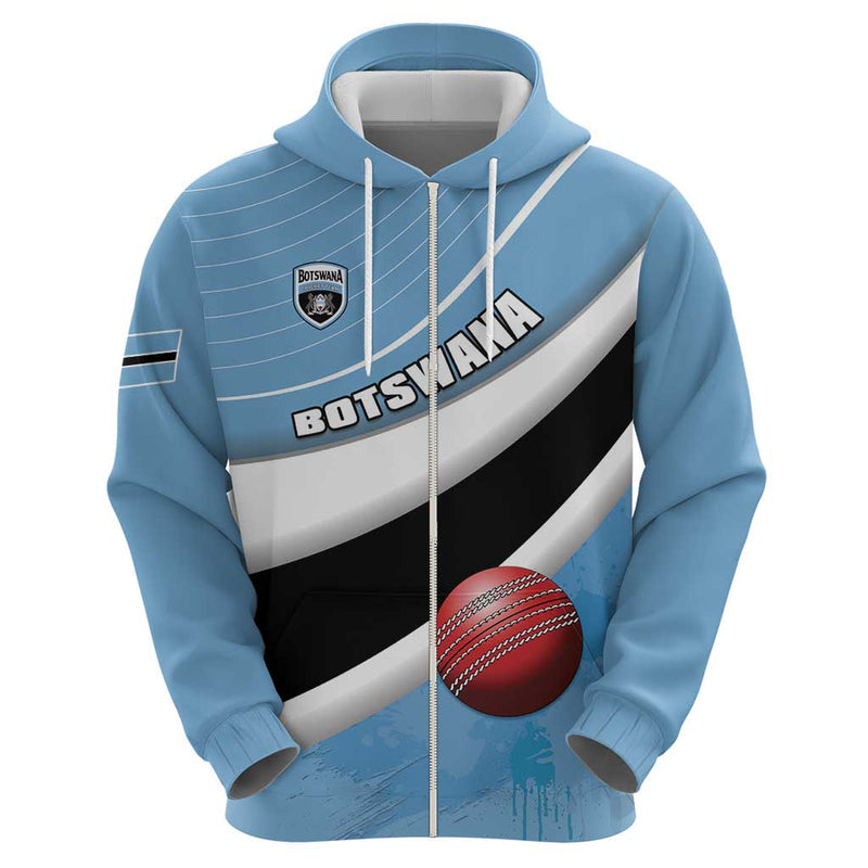 Custom Botswana Cricket Go Baggy Blues Hoodie