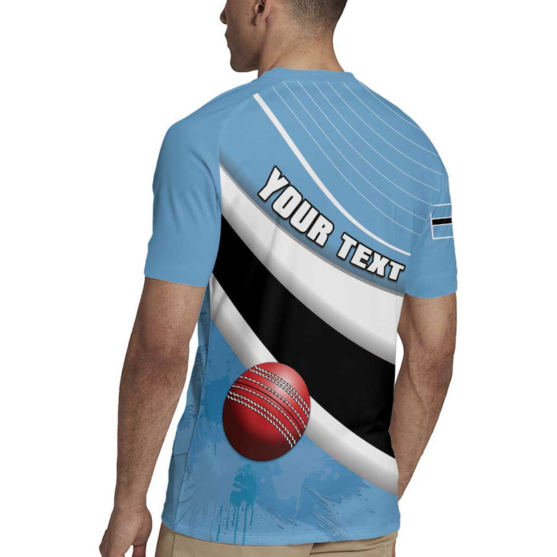 Custom Botswana Cricket Go Baggy Blues Rugby Jersey