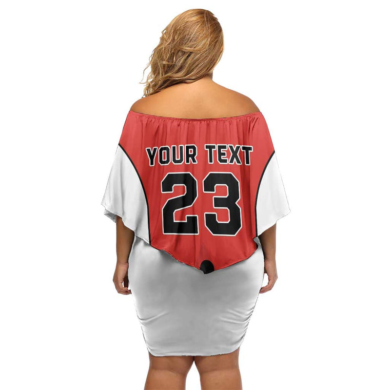 Custom Canada Basketball Go Champions Team Canada Off Shoulder Short Dress