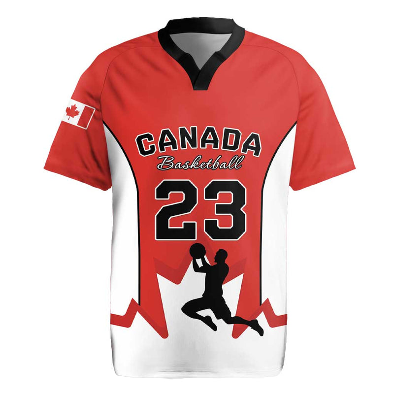 Custom Canada Basketball Go Champions Team Canada Rugby Jersey