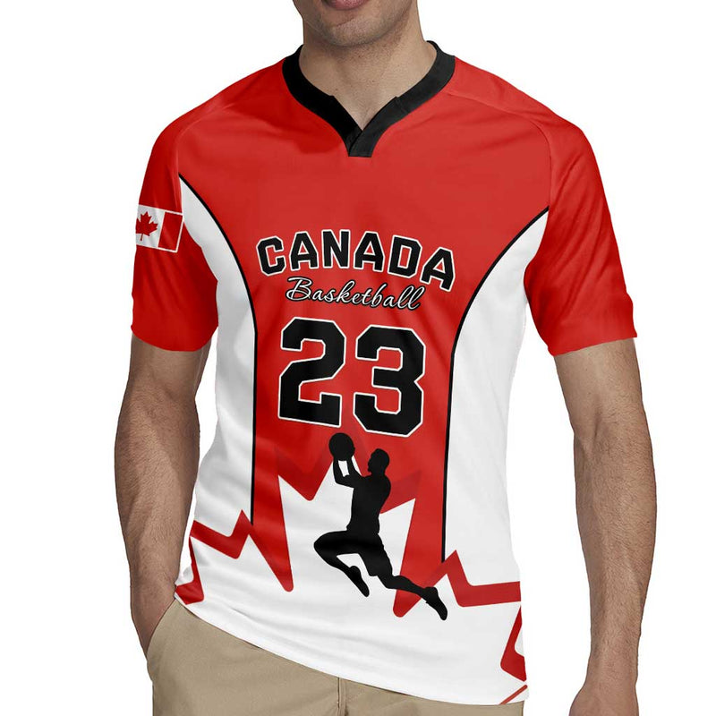 Custom Canada Basketball Go Champions Team Canada Rugby Jersey