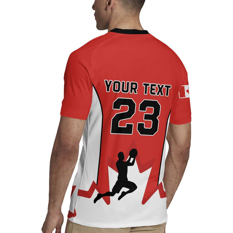 Custom Canada Basketball Go Champions Team Canada Rugby Jersey