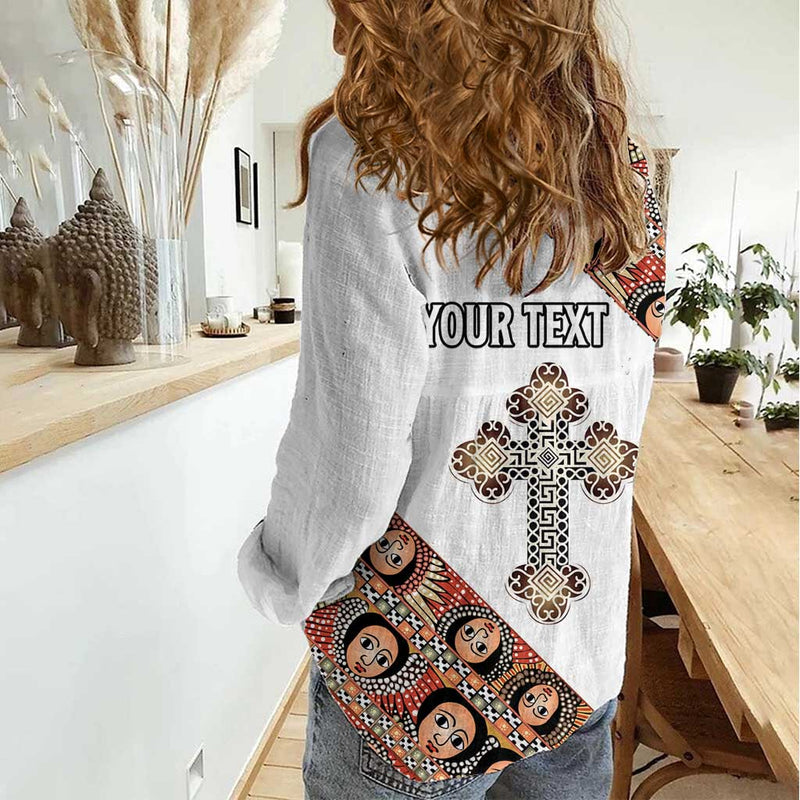Ethiopian Orthodox Church Angel Women Casual Shirt