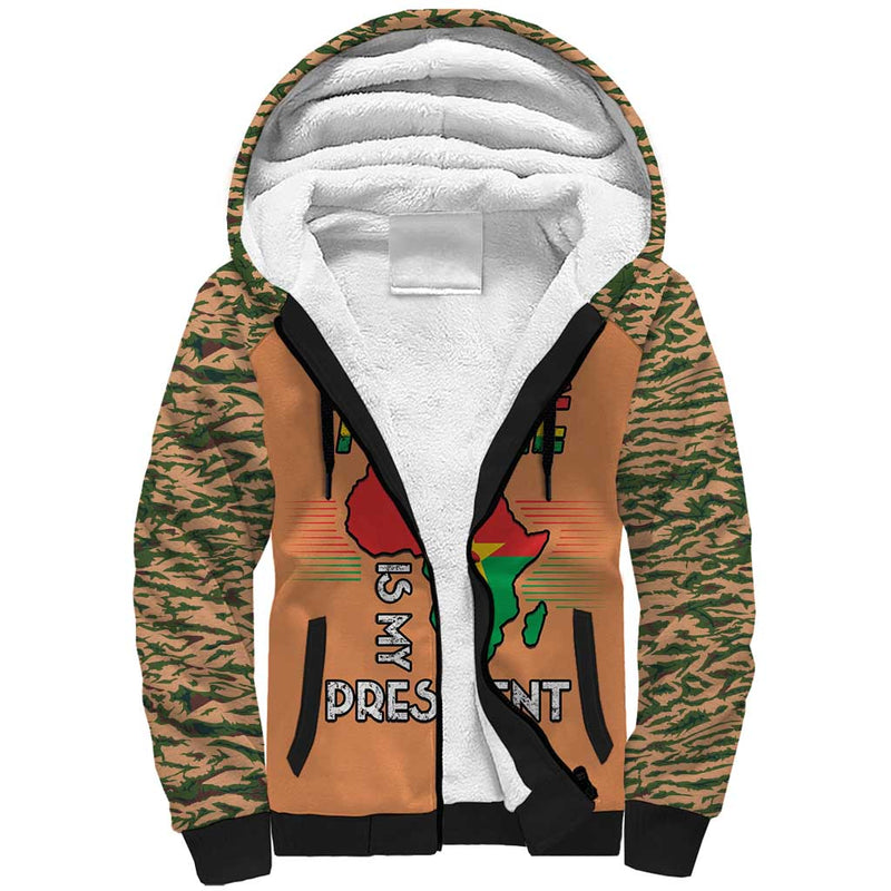 Africa in Solidarity with Traore Africa For Africans Sherpa Hoodie
