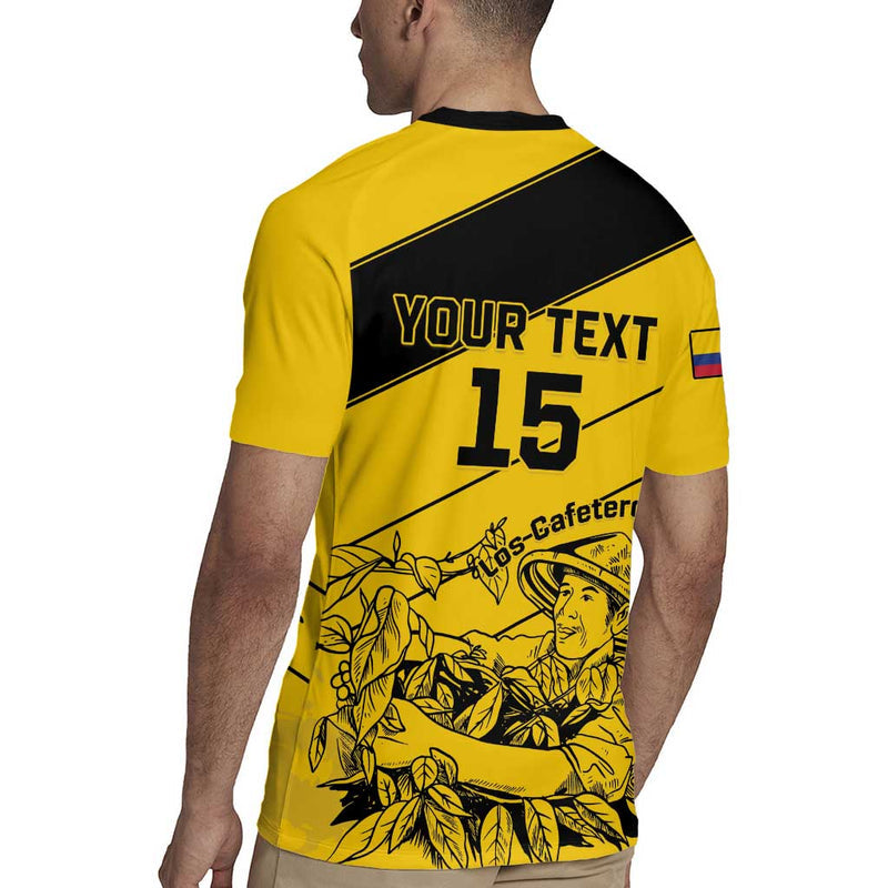 Custom Colombia Football Go Los Cafeteros Rugby Jersey