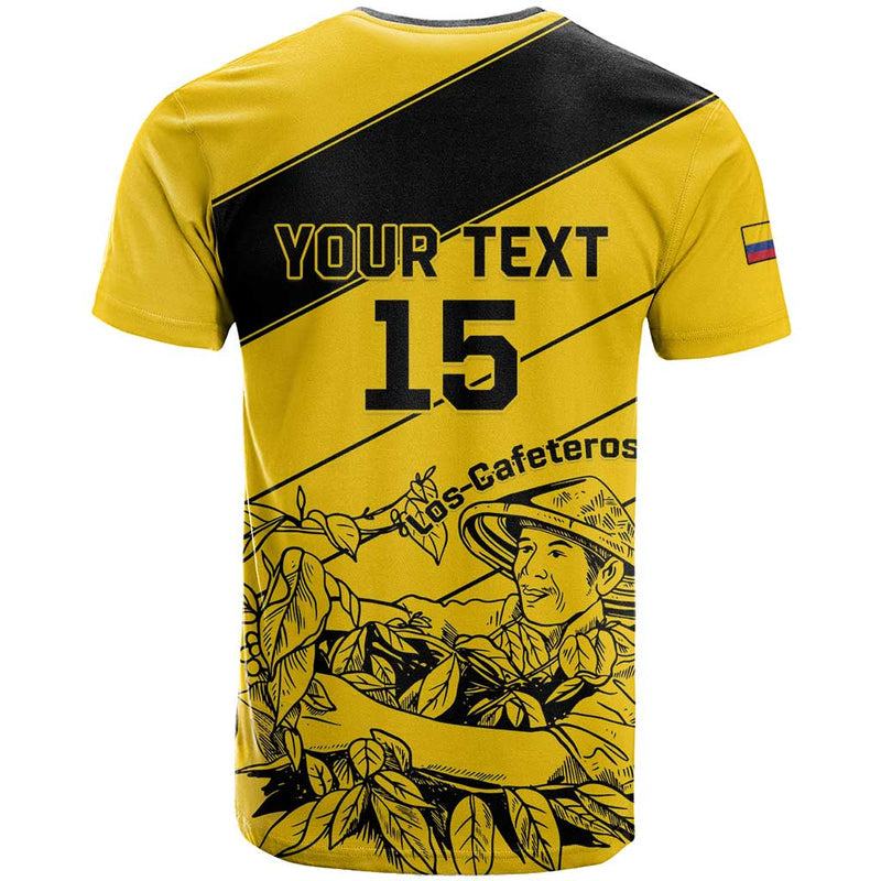 Custom Colombia Football Go Los Cafeteros T Shirt