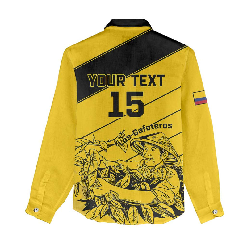 Custom Colombia Football Go Los Cafeteros Women Casual Shirt