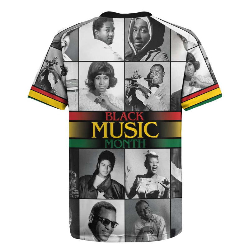 African-american Black Music Month Legends Tribute Rugby Jersey