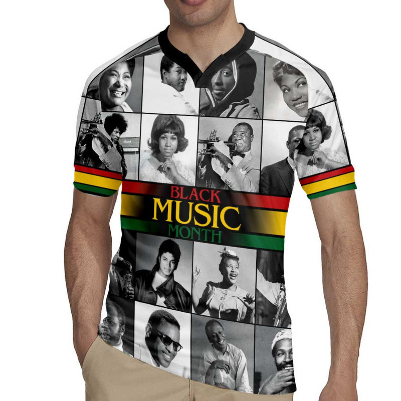 African-american Black Music Month Legends Tribute Rugby Jersey