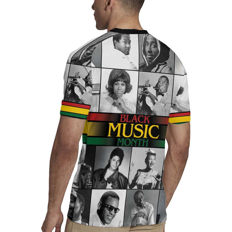 African-american Black Music Month Legends Tribute Rugby Jersey