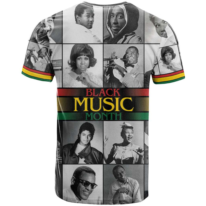African-American Black Music Month Legends Tribute T Shirt