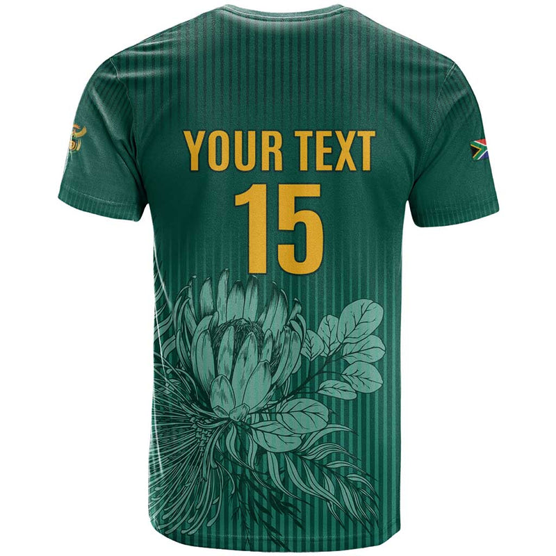 Custom South Africa Cricket Road To Champions T Shirt