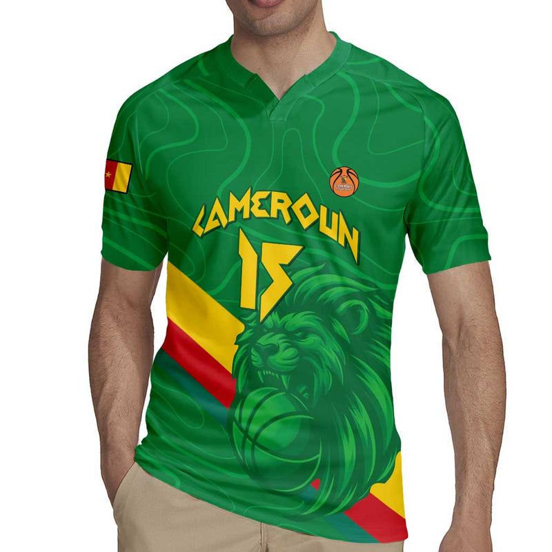 Custom Cameroon Basketball Go Champions Indomitable Lions Rugby Jersey