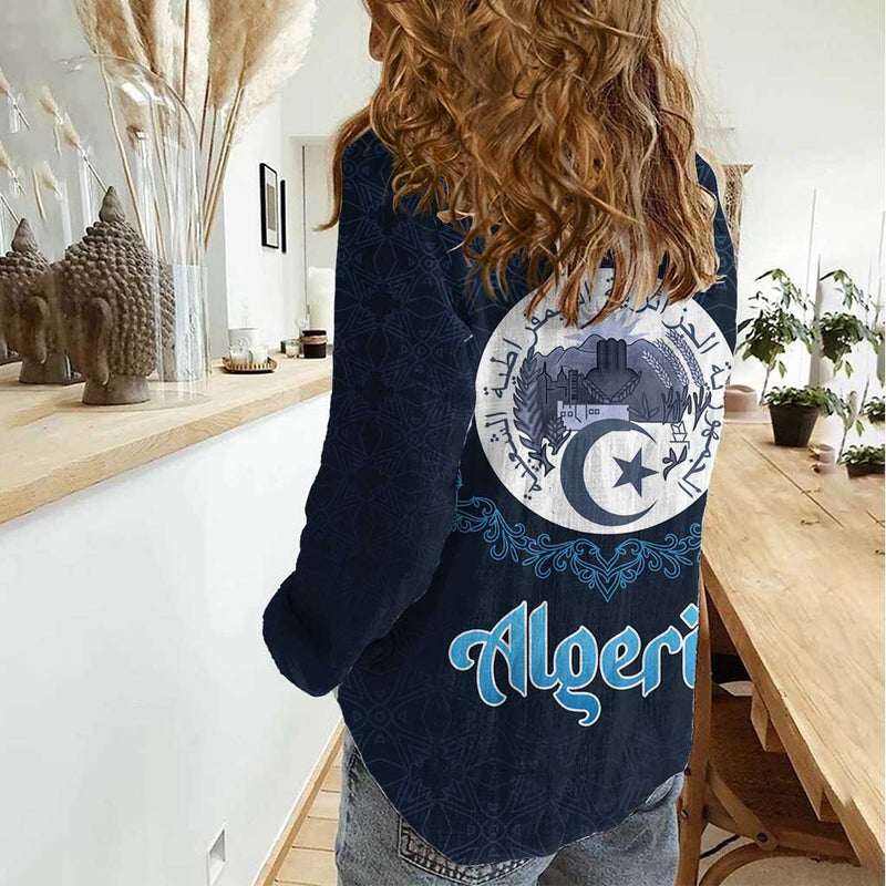 Algeria Happy Eid Mubarak Eid Al-Adha Women Casual Shirt