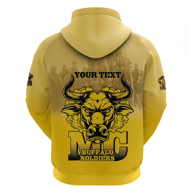 African American Buffalo Soldier We Can We Will - Yellow Hoodie