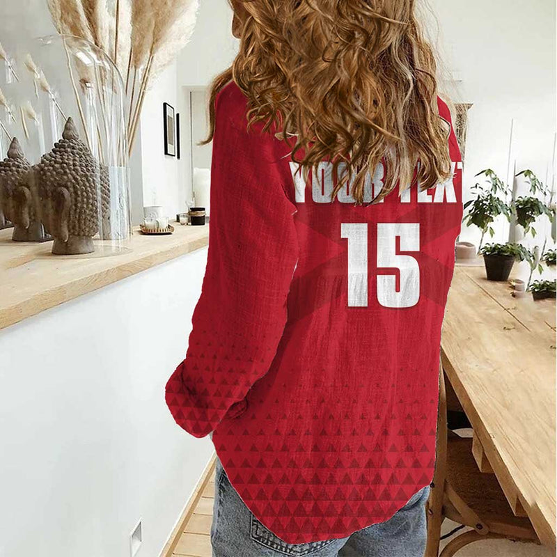 Custom Burundi Football Come On Intamba Women Casual Shirt