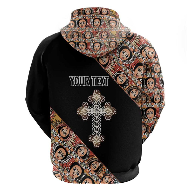 Ethiopian Orthodox Church Angel Black Color Hoodie