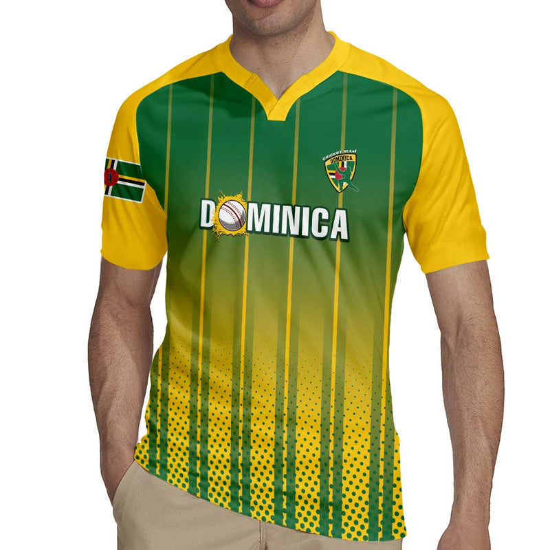 Custom Dominica Cricket Sporty Style Rugby Jersey