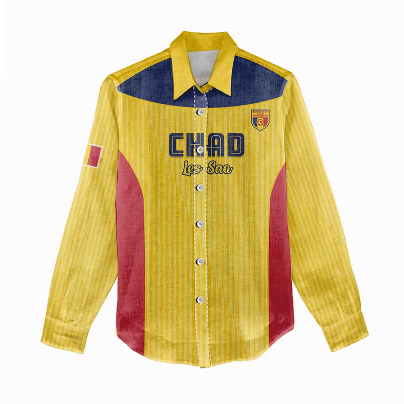 Custom Chad Football Allez Les Sao Women Casual Shirt