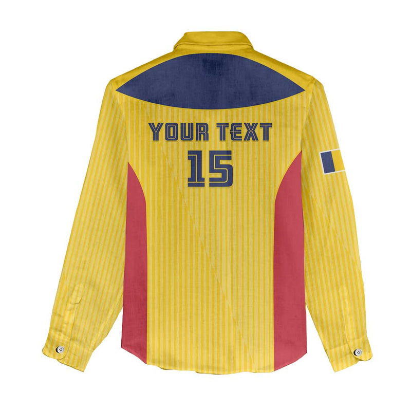 Custom Chad Football Allez Les Sao Women Casual Shirt