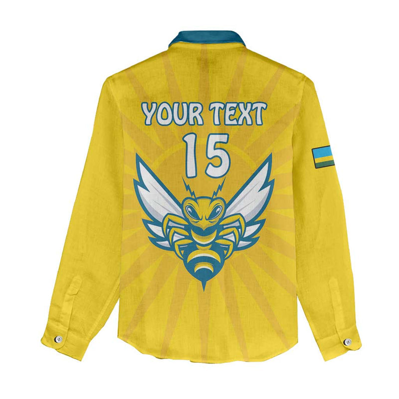 Custom Rwanda Football Go Amavubi Women Casual Shirt