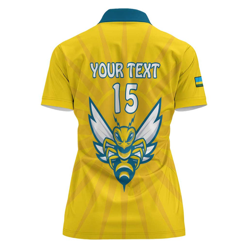 Custom Rwanda Football Go Amavubi Women Polo Shirt