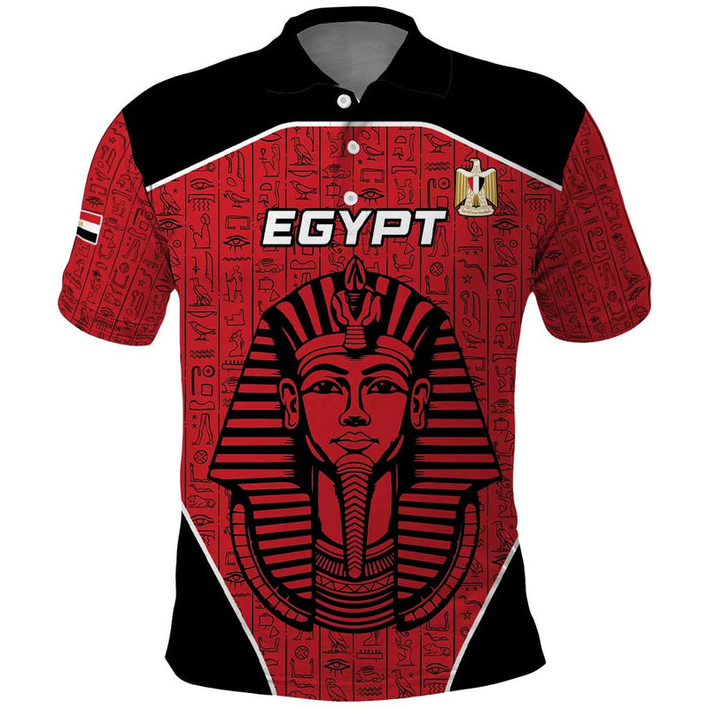Custom Egypt Football Go Pharaohs Polo Shirt