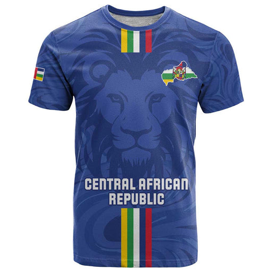 Custom Central African Republic Football Go Les Fauves Go T Shirt