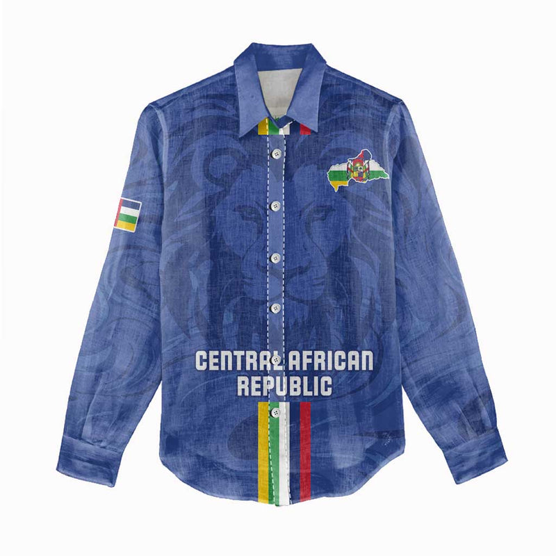 Custom Central African Republic Football Go Les Fauves Go Women Casual Shirt