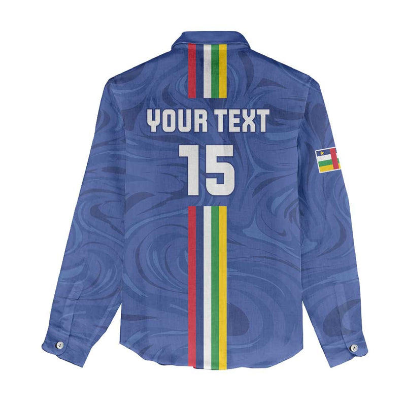 Custom Central African Republic Football Go Les Fauves Go Women Casual Shirt
