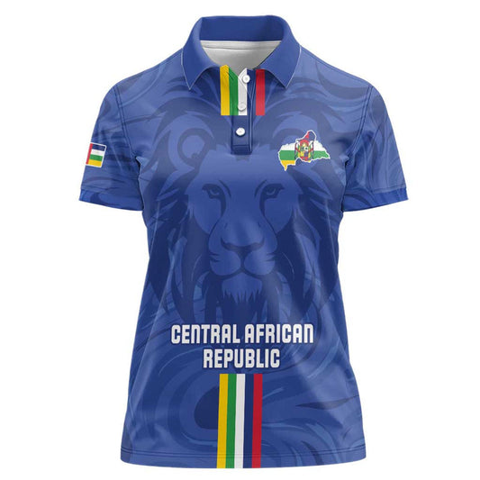 Custom Central African Republic Football Go Les Fauves Go Women Polo Shirt