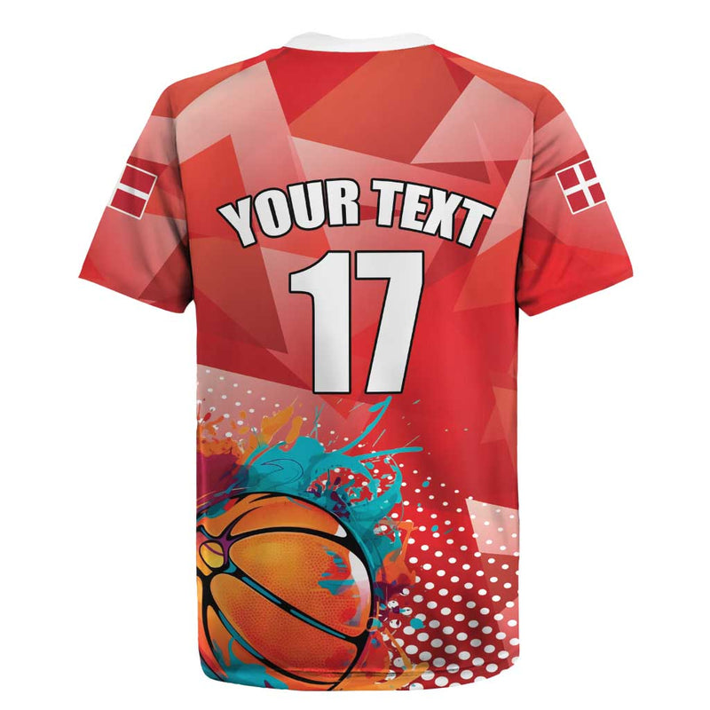 Custom Danmark Basketball Go Champions Sporty Style Rugby Jersey