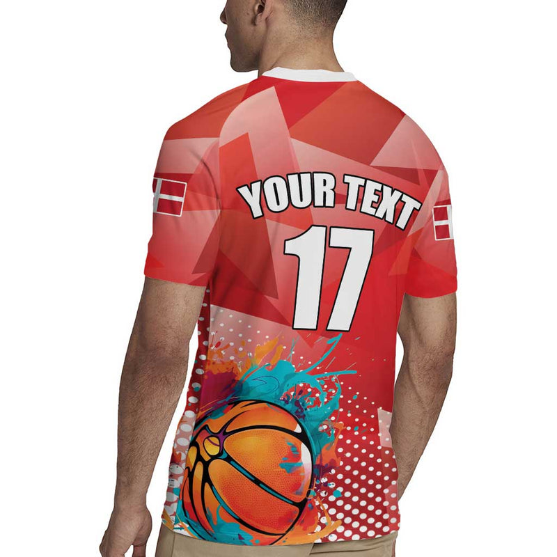 Custom Danmark Basketball Go Champions Sporty Style Rugby Jersey