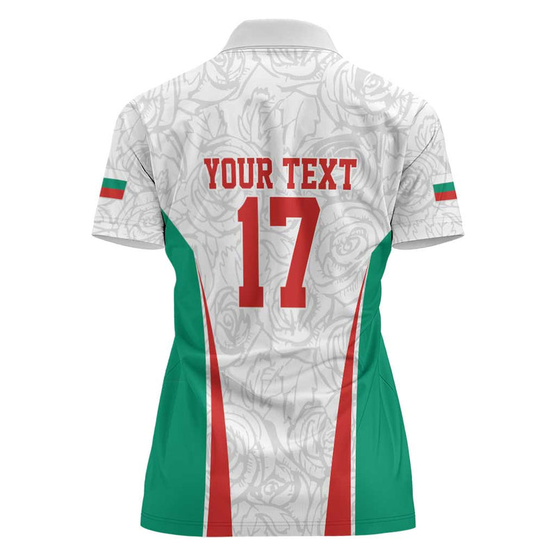 Custom Bulgaria Football We are Champions Sporty Style with Lion Mascot Women Polo Shirt