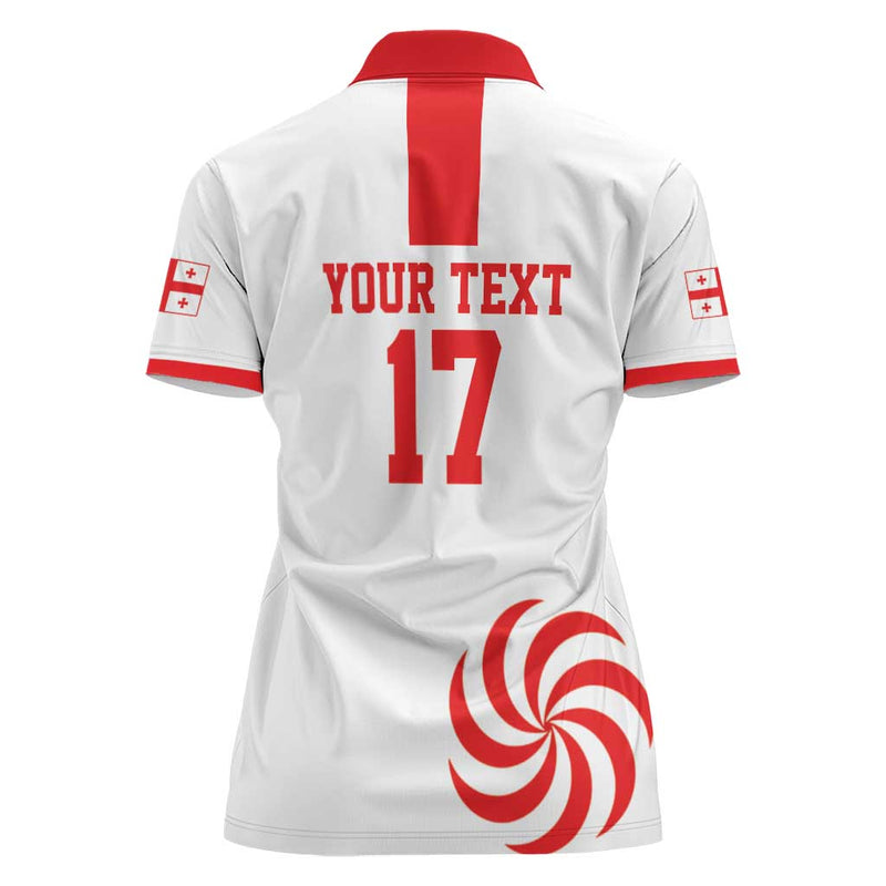 Custom Georgia Rugby We are Champions Sporty Style with The Lelos Women Polo Shirt