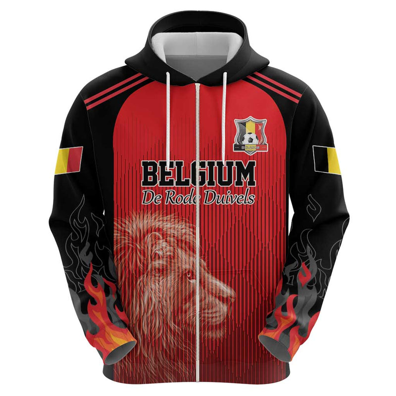 Custom Belgium Football We are Champions Red Style Come on De Rode Duivels Hoodie