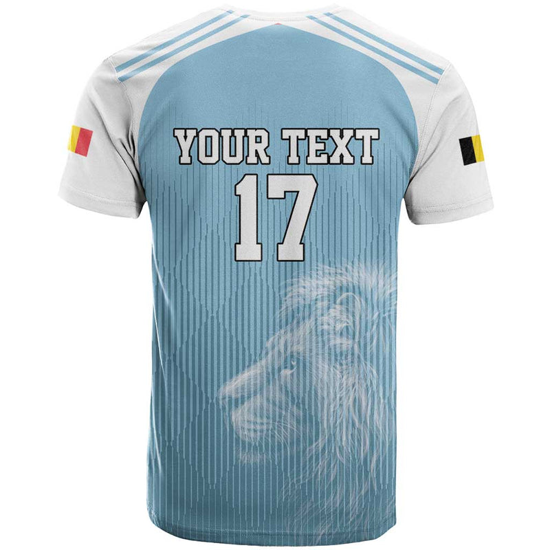 Custom Belgium Football We are Champions Blue Style Come on De Rode Duivels T Shirt