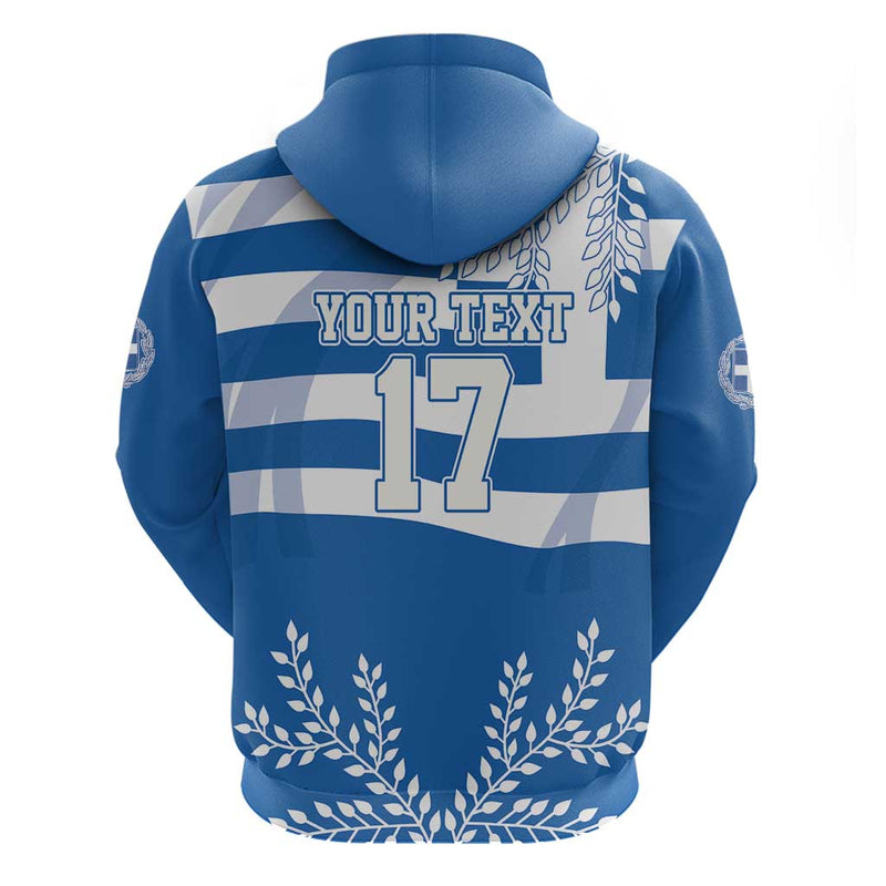 Custom Greece Basketball Sporty Style with Laurel Hoodie