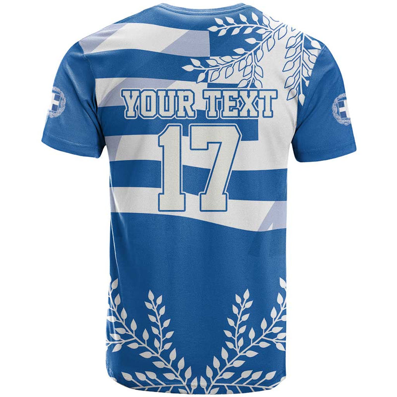 Custom Greece Basketball Sporty Style with Laurel T Shirt