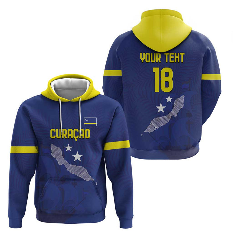 Custom Curacao Football La Pantera Negra Hoodie