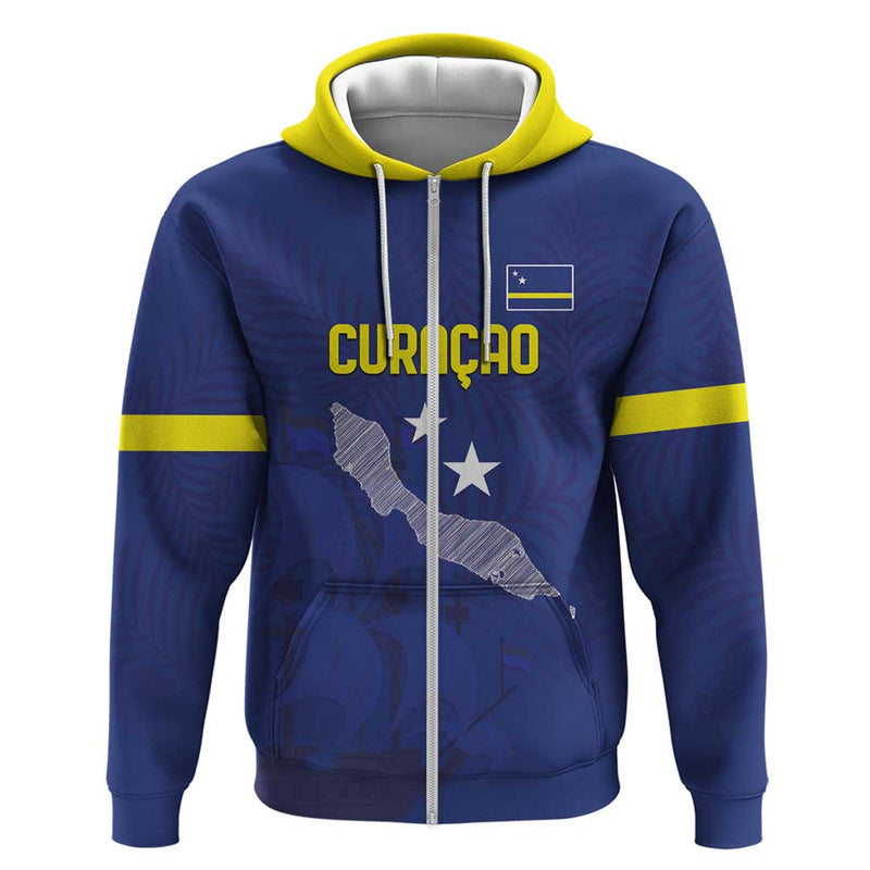 Custom Curacao Football La Pantera Negra Hoodie