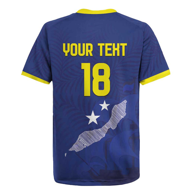 Custom Curacao Football La Pantera Negra Rugby Jersey